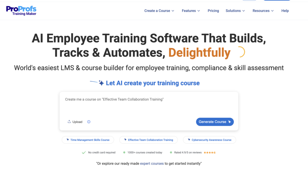 proprofstraining home page